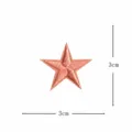 Toppa ricamata con stella rosa DIY abbigliamento riparazione accessorio piccolo 3x3cm - Stella dei Cartoni Animati / Rosa