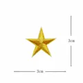 Stella dorata ricamo toppa 3cm DIY abbigliamento riparazione decorativo applique stemma - Stella dei Cartoni Animati / Oro
