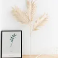 Branche de feuille de palmier artificielle dorée pour déco maison, arrangement SKU - Palmier d'Arec / Or