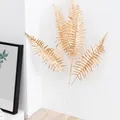 Golden artificial plant leaf branch for home decor, floral arrangement and festival. - Persian Leaf / Gold