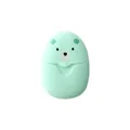Recipiente portátil para hojas de jabón con forma de oso verde para viajes. - 50 Piezas / Verde