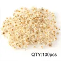 Natural dried flowers DIY material mini daisy flower heads 100pcs pack for crafts decor. - 100 Pieces/Pack (Bagged) / Natural
