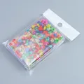 Boxed colorful dried flowers for DIY craft, resin art, and nail decoration design. - 200 Pieces/Pack (Plastic Box) / Dark Color Mixed