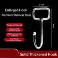 Solid stainless steel S-shaped hook for home organization, durable 6cm metal utility hook - Individual Metal Hook / 6x2.7cm / Silver
