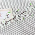 Artificial white cherry blossom branch fake flower for home decoration wedding party props - Big Peach Blossom / White
