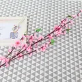 Artificial peach blossom branch fake flower for home wedding party floral decor simulation - Big Peach Blossom / Pink