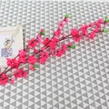 Artificial peach blossom branch faux plum flower wedding home decor plastic plant stem - Big Peach Blossom / Rose Red