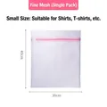 Petit filet de lavage à mailles fines avec fermeture éclair rose 40x30cm pour linge - Style Standard (21g)