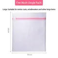 Sac à linge à mailles fines pour manteaux d'hiver, 60x50cm - Style Standard (45g)