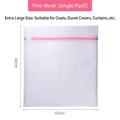 Sac à linge durable 60x60cm extra large à mailles fines pour manteaux et couettes - Style Standard (50g)