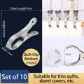 Set of 10 medium stainless steel windproof clips for quilts and laundry drying - Medium Quilt Clip / 1 Piece