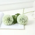Artificial green ball chrysanthemum flower simulation plant home decor wedding table setup - Large Ball Chrysanthemum - Green