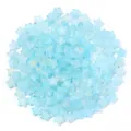Acryl Stern Perlen Blau Leuchtend Goldfolie Pentagramm Lose Perlen für DIY Schmuck Basteln - Goldstaub Hellblau