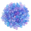 Acryl Stern Perlen blau lila Gradient mit Goldflitter DIY Schmuck Armband Zubehör - Blau-Violett mit Goldflittern