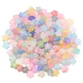 Bunte matte Acryl Stern Perlen mit Goldfleck DIY Schmuck Zubehör Armband Halskette Set - Goldstaub Zufällige Mischung