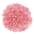Rosa Acryl Stern Perlen mit Goldfolie, perfekt für DIY Schmuckherstellung und Basteln. - Dunkelrosa mit Goldflittern