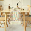 30*140cm / Geometric Colorful Lattice
