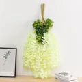 Guirlande suspendue de vigne de fleur de glycine artificielle mariage plafond décor plantes - Blanc