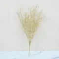 Decorative 53cm 12-head golden artificial curly branches for Christmas and New Year decor - Gold Paste / Gold