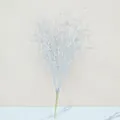 53cm silver glitter artificial dragon beard grass branch for Christmas and home decor - Gold Paste / Silver