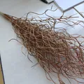 Decorative 53cm metallic copper curly dragon beard grass branches for holiday decor - Gold Paste / Rose Gold