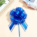 Eleganter blauer matter Ziehblumen-Schleife für festliche Geschenkverpackungen und Weihnachten - Saphirblau