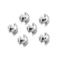 Perles en metal argente en forme d'ancre pour bijoux de bracelet DIY faits main - Perle Grand Trou Ancre (T6931) / 10 Pièces/Paquet / Argent antique