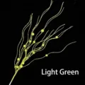 43cm light green glitter berry branch for festive Christmas tree decoration detail - light green Ribbon Fruit