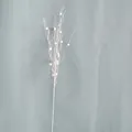 Elegante ramo decorativo natalizio bianco da 43cm con bacche per l'albero di Natale - Bianco Con Bacche