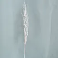 Elegant 43cm white glittery decorative branch for Christmas tree and vase floral arrangements. - White (without fruit)