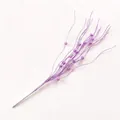 Elegant 43cm purple glitter Christmas berry branch spray for holiday tree decoration - Purple Ribbon