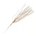43cm champagne gold glitter curly dragon beard branch for Christmas tree decor - Light rose gold (without fruit)