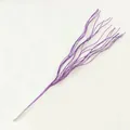 43cm decorative purple glitter dragon beard stem for Christmas tree floral decor - Purple (without fruit)