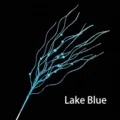 43cm glittery lake blue berry stems for Christmas tree decoration and floral arrangement - lake blue with fruit