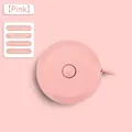 Metro a nastro morbido retrattile rosa compatto per misurazione del corpo e del cucito - 2m / Rosa Nordico