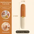 2-in-1 multifunctional orange fruit knife and peeler with stainless steel blade - 2-in-1 Peeler Fruit Knife / Orange