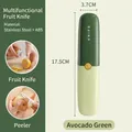 Professional avocado green 2-in-1 multifunctional kitchen peeler and fruit knife set - 2-in-1 Peeler Fruit Knife / Green