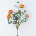 Künstlicher oranger Ranunkel Blumenstrauß künstliche Pflanze für Heimdekoration 59cm - Gelb