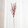 Dettaglio ramo di bacche glitterate rosse per decorazione fai da te albero di Natale. - 80 cm / Rosso