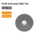 Rotolo di fascette stringicavo in velcro grigio, 3 metri per 0,8 cm - Largo 0,8 cm * Lungo 3 m / Grigio