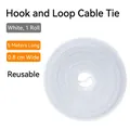 Rotolo di fascette stringicavo bianche in velcro 0,8cm x 5m per cavi - Largo 0,8 cm * Lungo 5 m / Bianco
