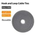 Rotolo di fascette stringicavo grigie da 5 m per gestione cavi e organizzazione casa - Largo 0,8 cm * Lungo 5 m / Grigio