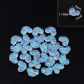 Wholesale iridescent glass butterfly loose beads for DIY bracelet jewelry making, 16x11mm. - Butterfly / 30Pcs Pack