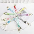Ensemble de porte-clés en silicone liquide coloré pour sacs et clés élégant. - Porte-clés en résine époxy