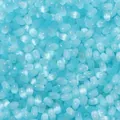 Perles de verre bleu œil de chat pour la fabrication de bijoux artisanaux de bricolage - Ovale bleu lac