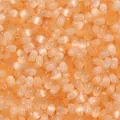 Perles en verre œil de chat orange, accessoires lumineux pour fabrication de bijoux DIY. - 4X6mm (30g Environ 200 Pièces) / Ovale orange
