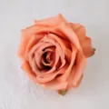 Artificial rose flower head in deep autumn yellow 10cm fake flower for DIY wedding decor - Deep Autumn Yellow