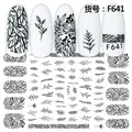 Zwart-Witte Lijnplantstijl (F641)