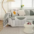 Housse de canapé géométrique vert sauge de style nordique avec franges, jeté de canapé chic. - 130x180cm (Fauteuil) / Géométrie Imaginaire