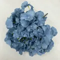 Blue artificial hydrangea flower head fake floral arrangement for wedding home decor - 5-Head Leafless Hydrangea